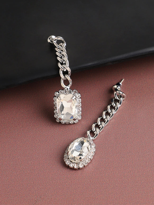 Women Silver Gold Plated Designer Party Drop Earring