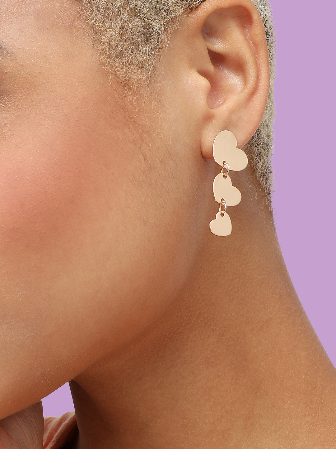 Women Silver Plated Party Designer Hoop Earring