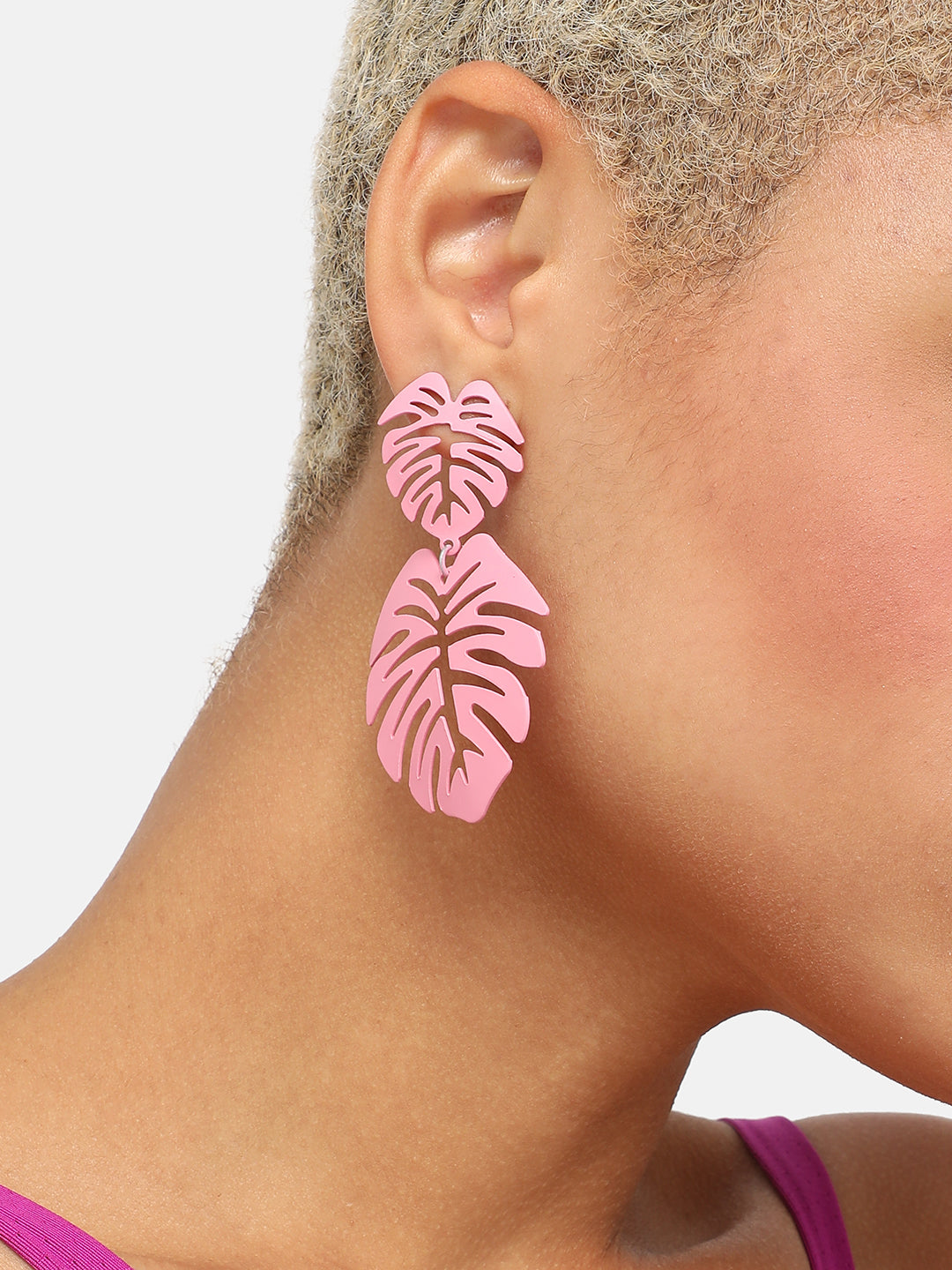 Women Pink Party Designer Drop Earring