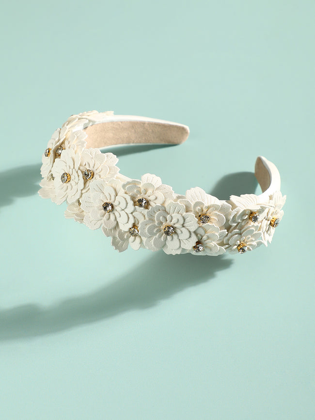 Women White Color Hairband