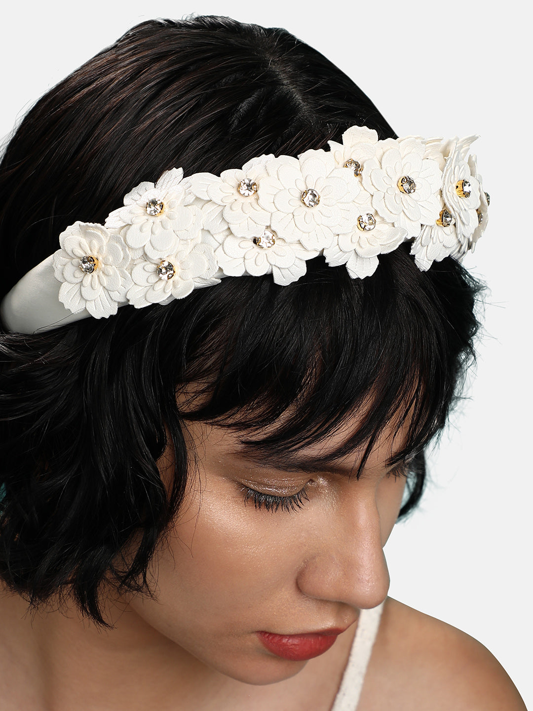 Women White Color Hairband