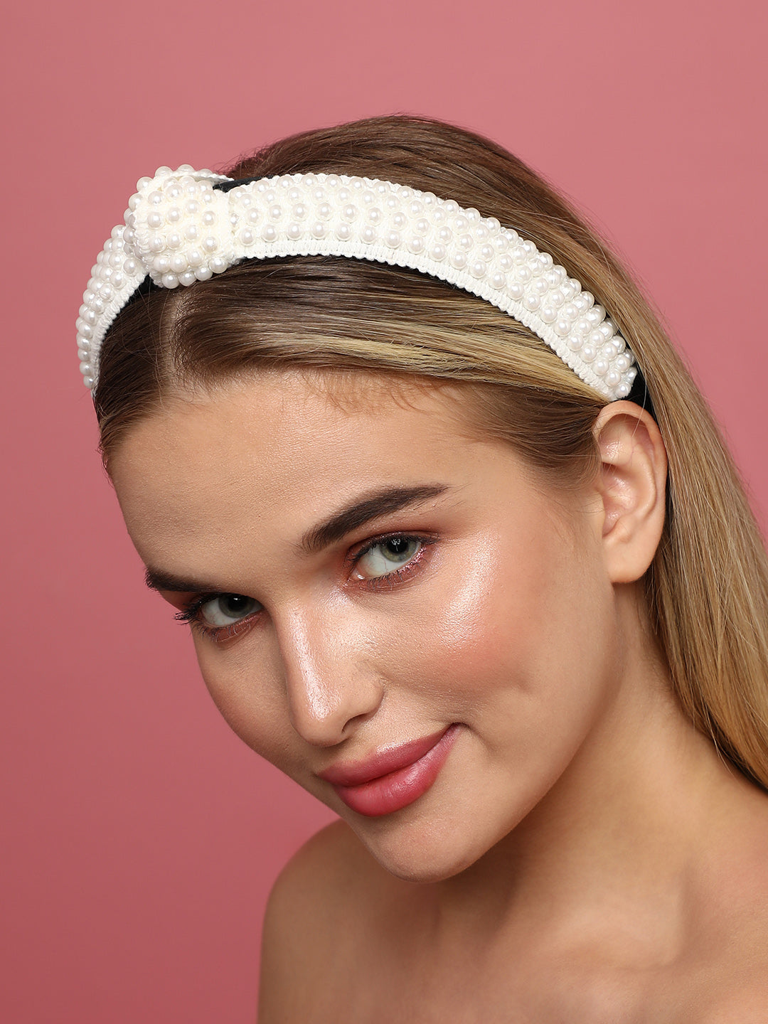 Women White Color Hairband