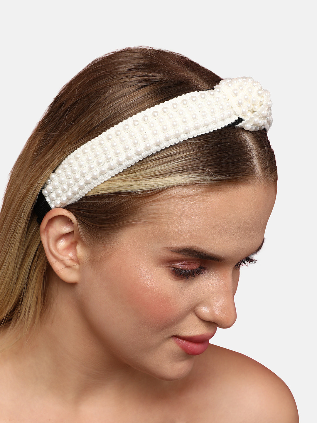 Women White Color Hairband