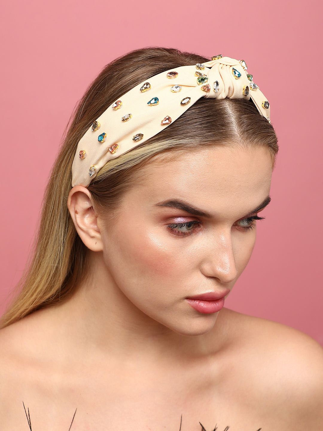 Women Cream Color Hairband