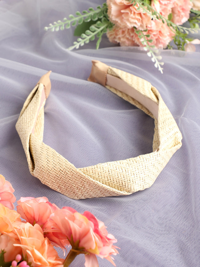 Women Cream Color Hairband