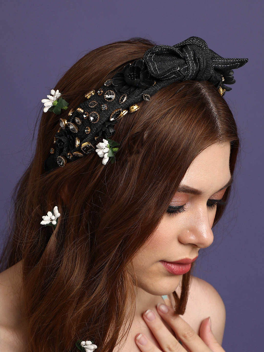 Women Intricate Halo Bands