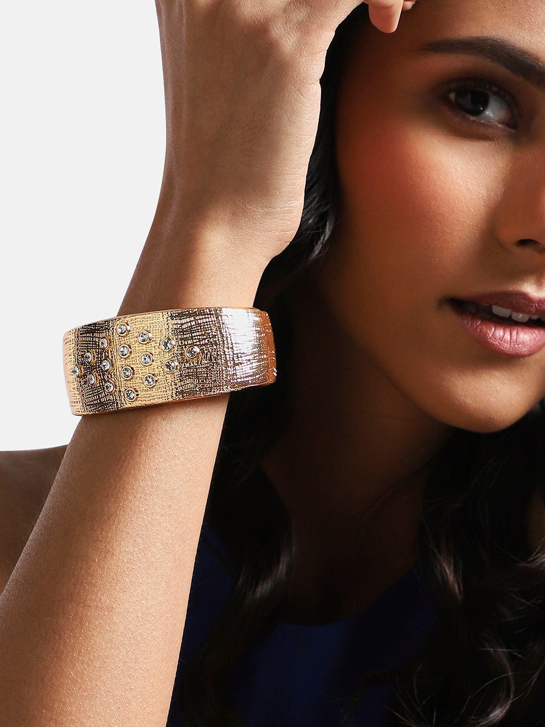 Women Gold-Plated Cuff Bracelet