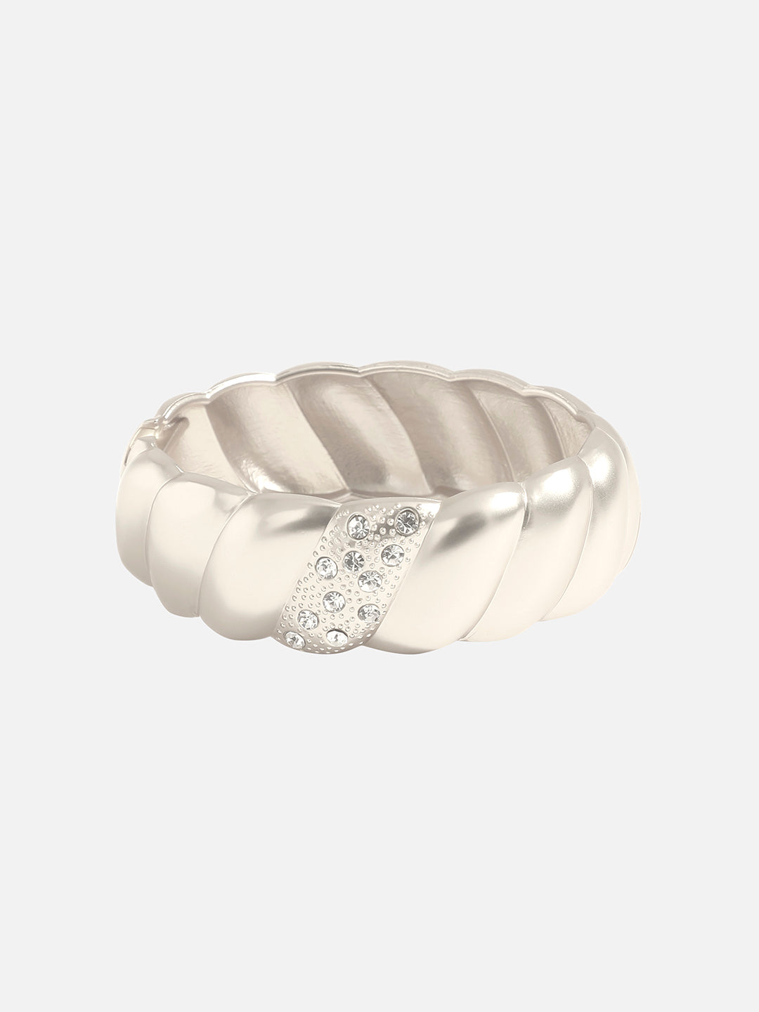 Women Silver-Plated Cuff Bracelet