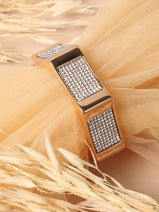 Women Gold Plated Cuff Bracelet