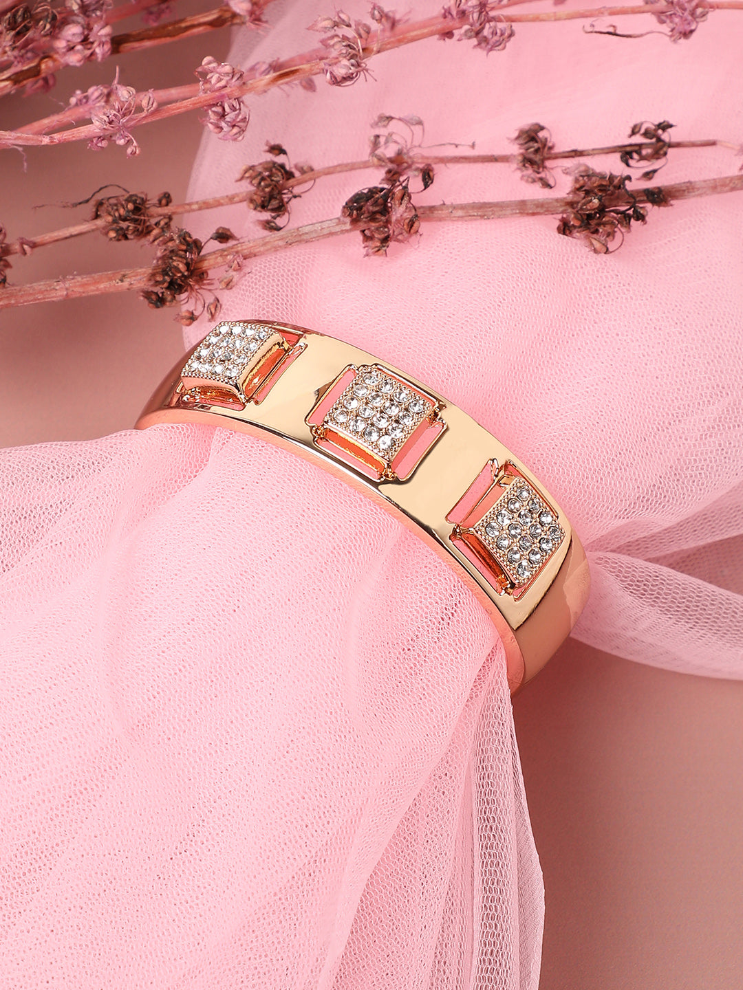 Women Gold-Plated Kada Bracelet