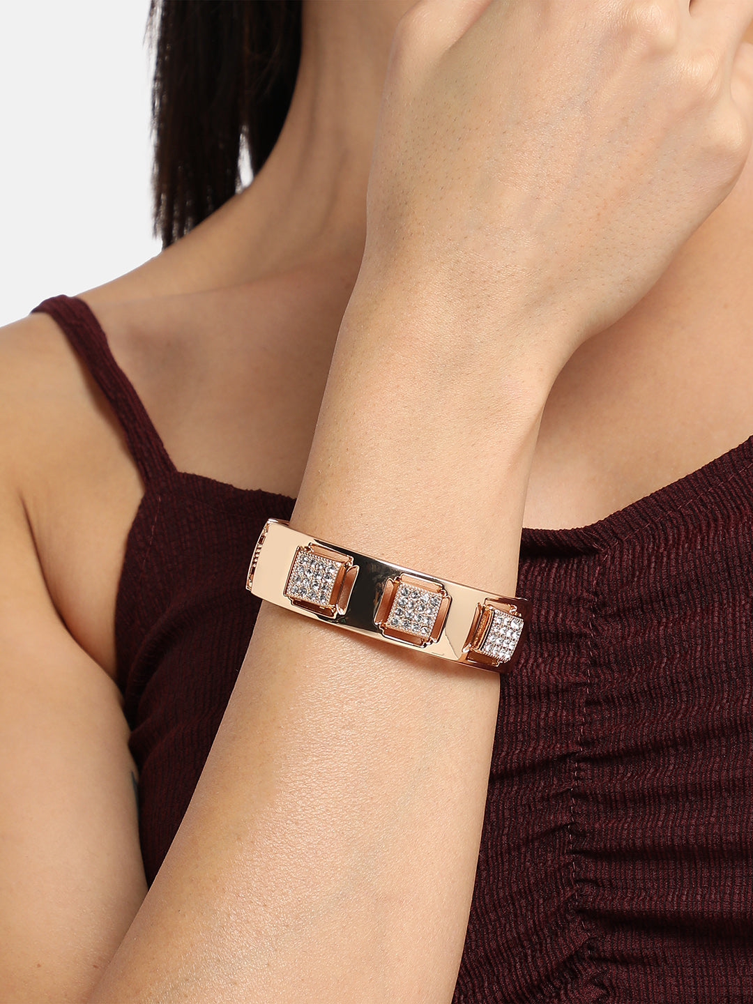 Women Gold-Plated Kada Bracelet
