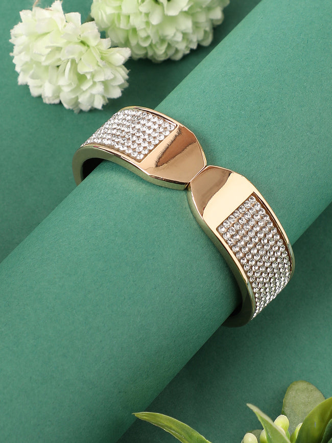 Women Gold Plated Cuff Bracelet