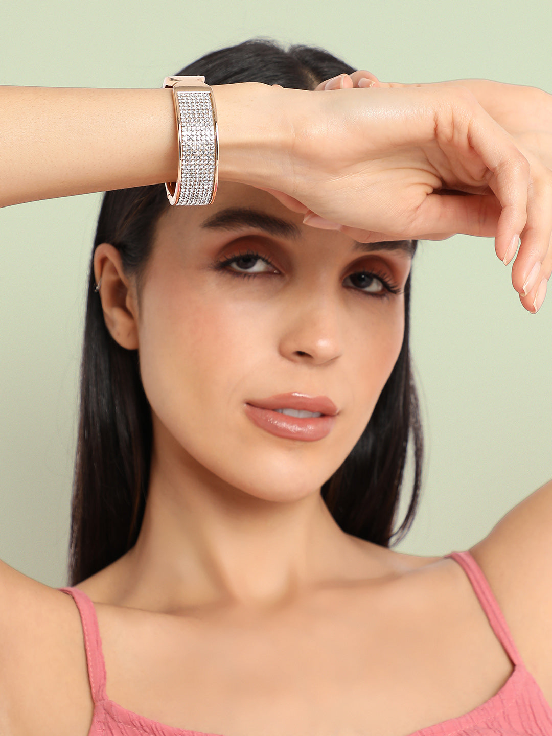 Women Gold Plated Cuff Bracelet