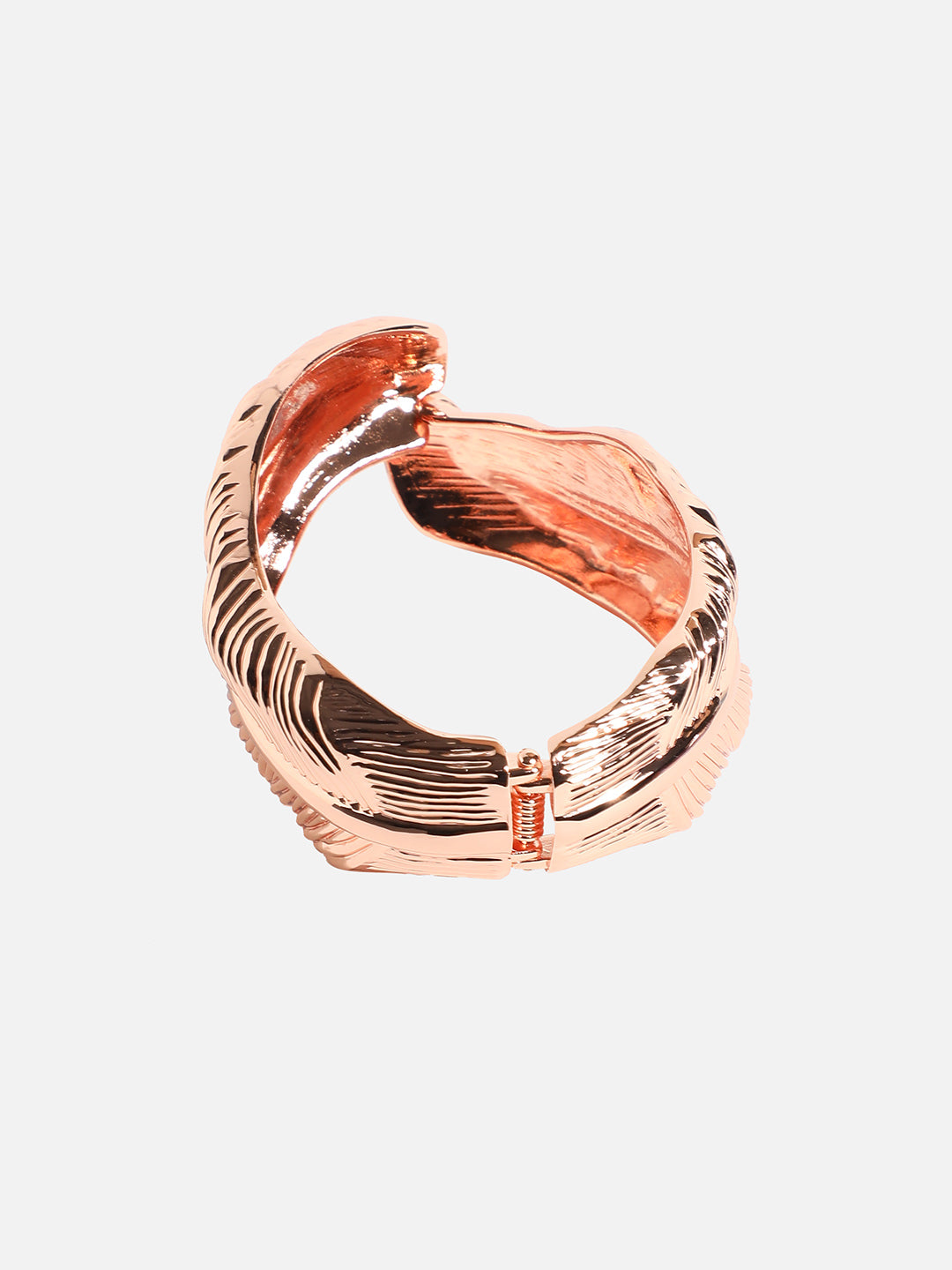 Women Rose Gold Plated Cuff Bracelet
