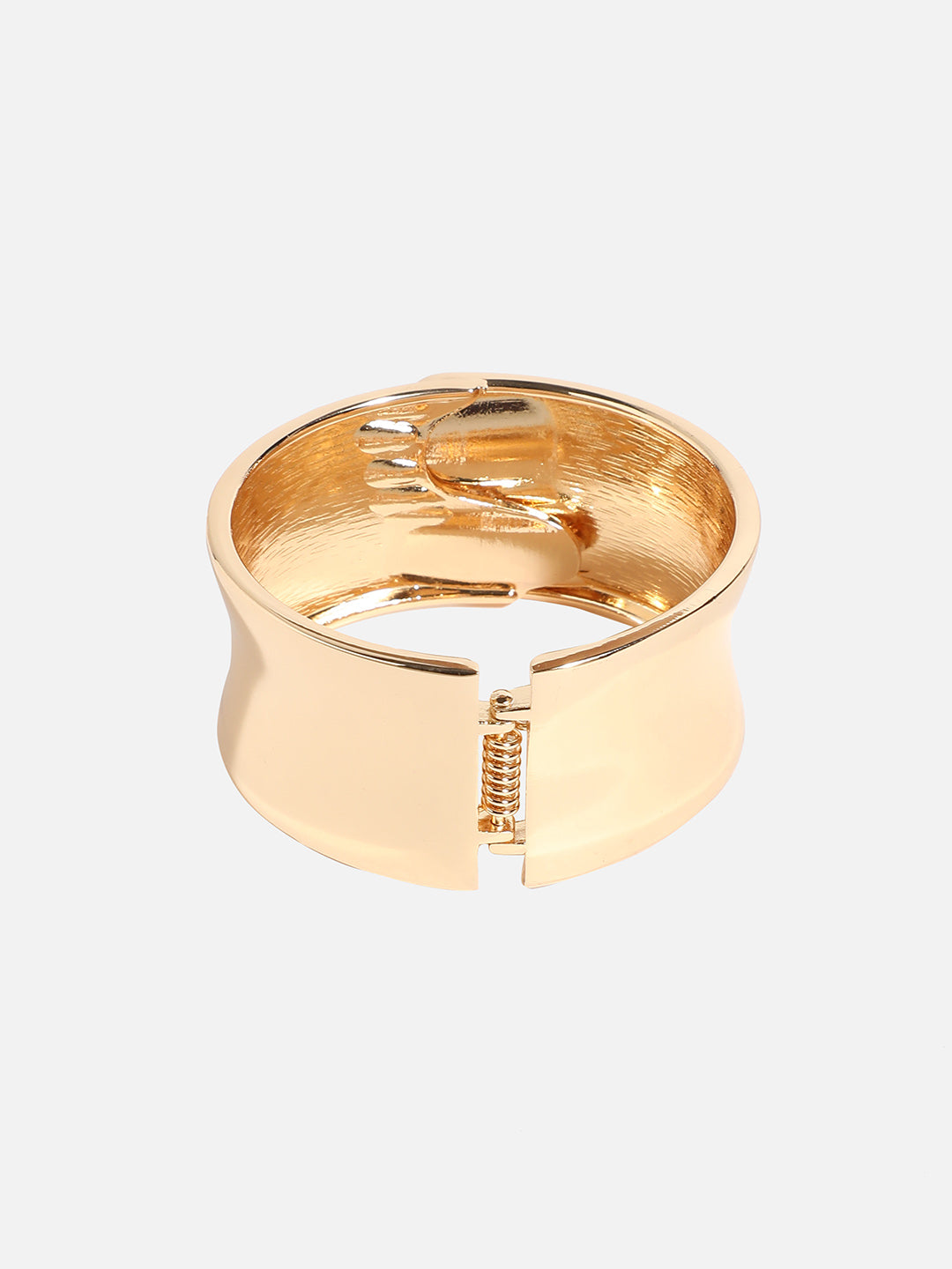 Women Gold-Plated Studded Bangle-Style Bracelet