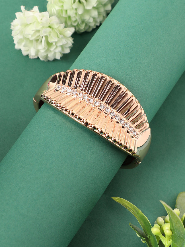 Women Gold-Plated Cuff Bracelet