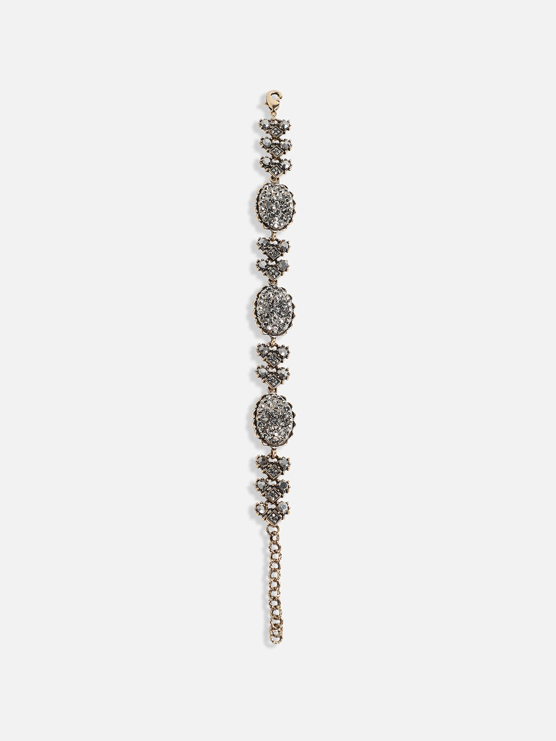 Women Oval Cluster Bracelet