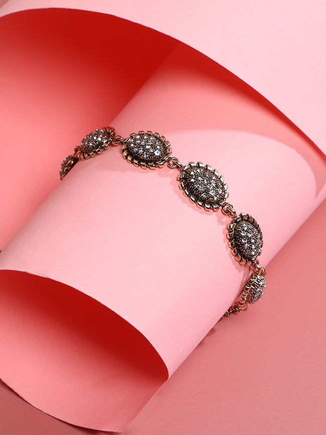 Women Twisted Crystal Bracelet