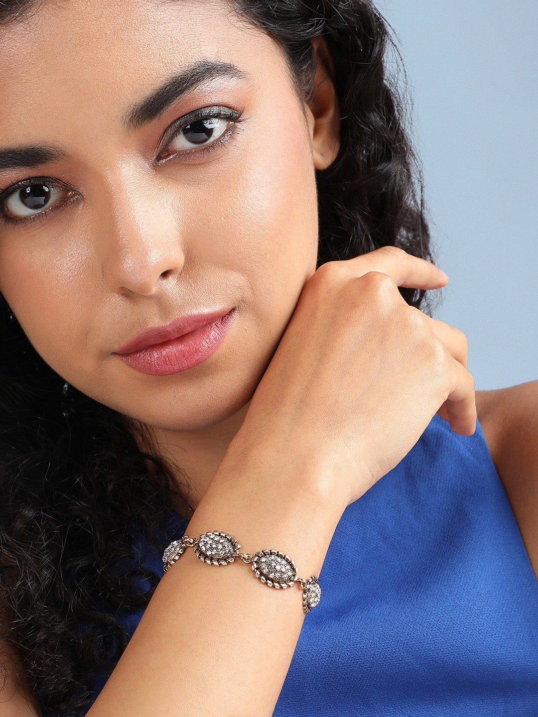Women Twisted Crystal Bracelet