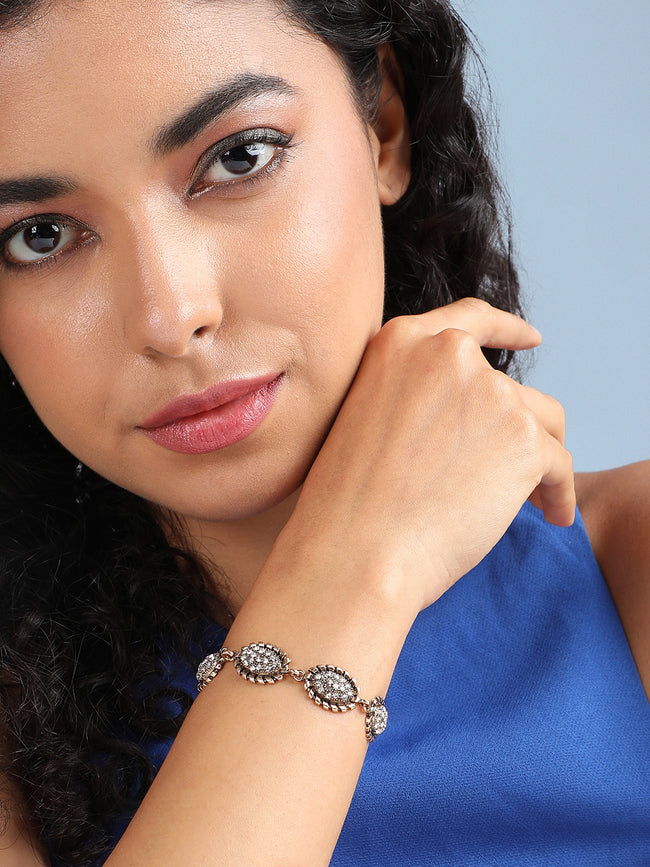 Women Twisted Crystal Bracelet