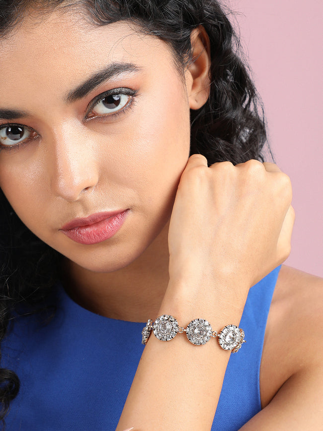 Women Circular Crystal Bracelet