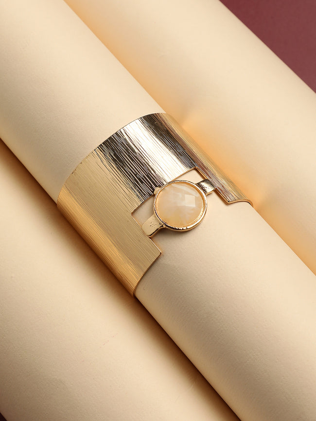 Women Metallic Moonlight Statement Bracelet