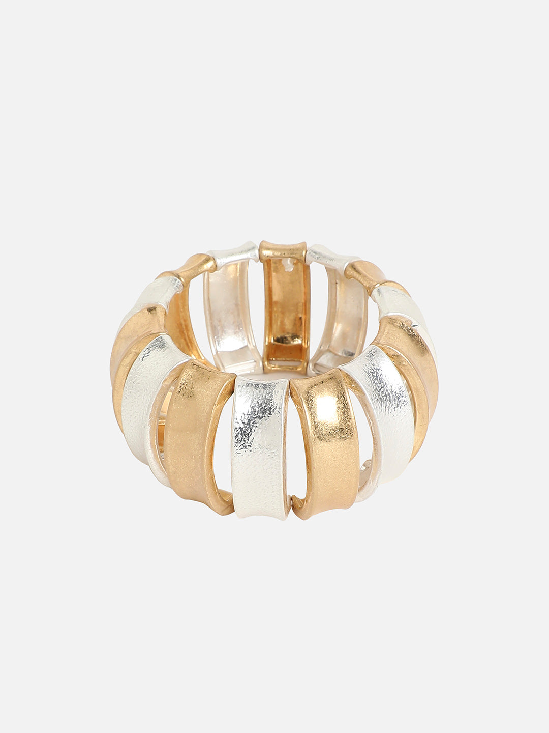 Women Contrast Curve Statement Bracelet