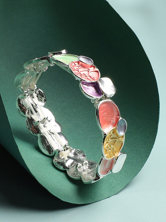 Women Multicolour Metallic Tree Bracelet