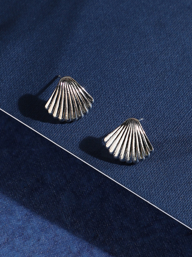 Women Silver-Plated Alloy Earrings