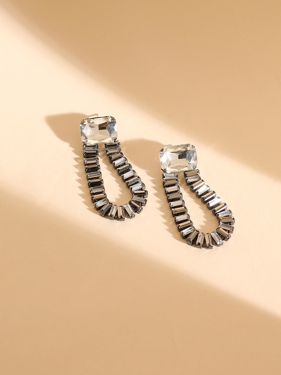 Women Silver-Plated Contemporary Drop Earrings
