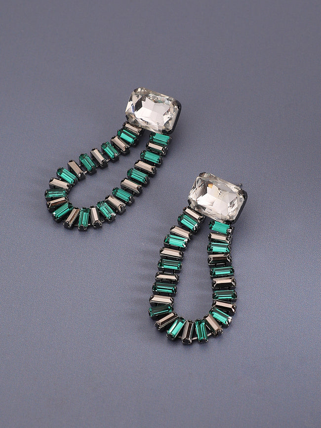 Women Silver-Plated Drop Earrings