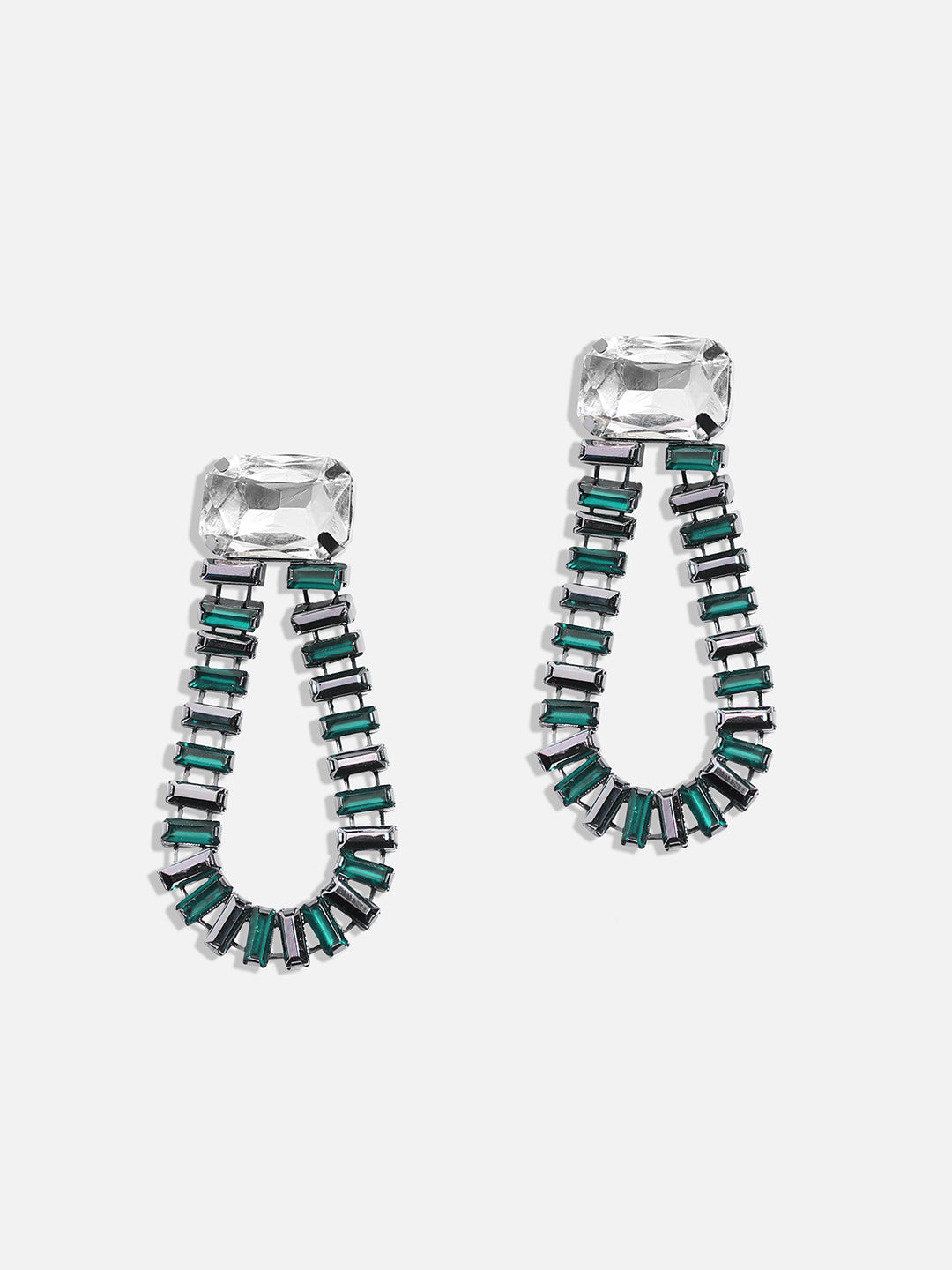 Women Silver-Plated Drop Earrings
