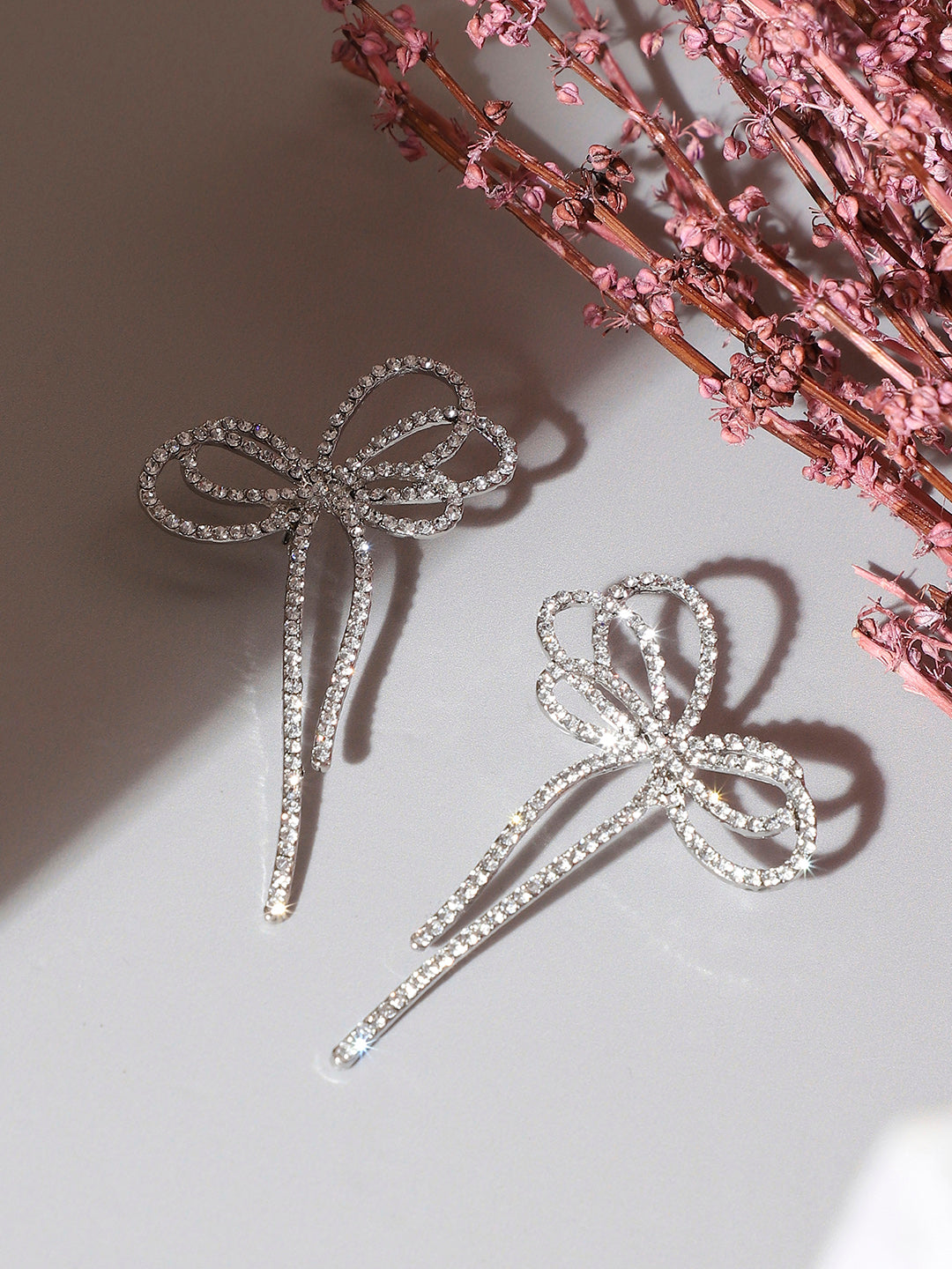 Women Silver-Plated Drop Earrings