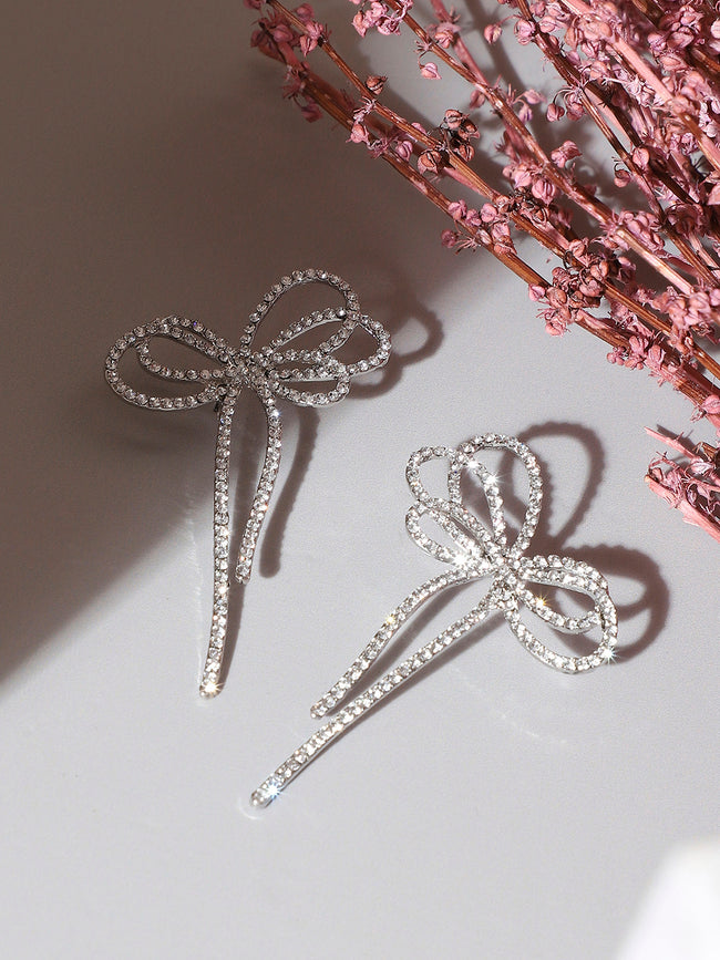 Women Silver-Plated Drop Earrings