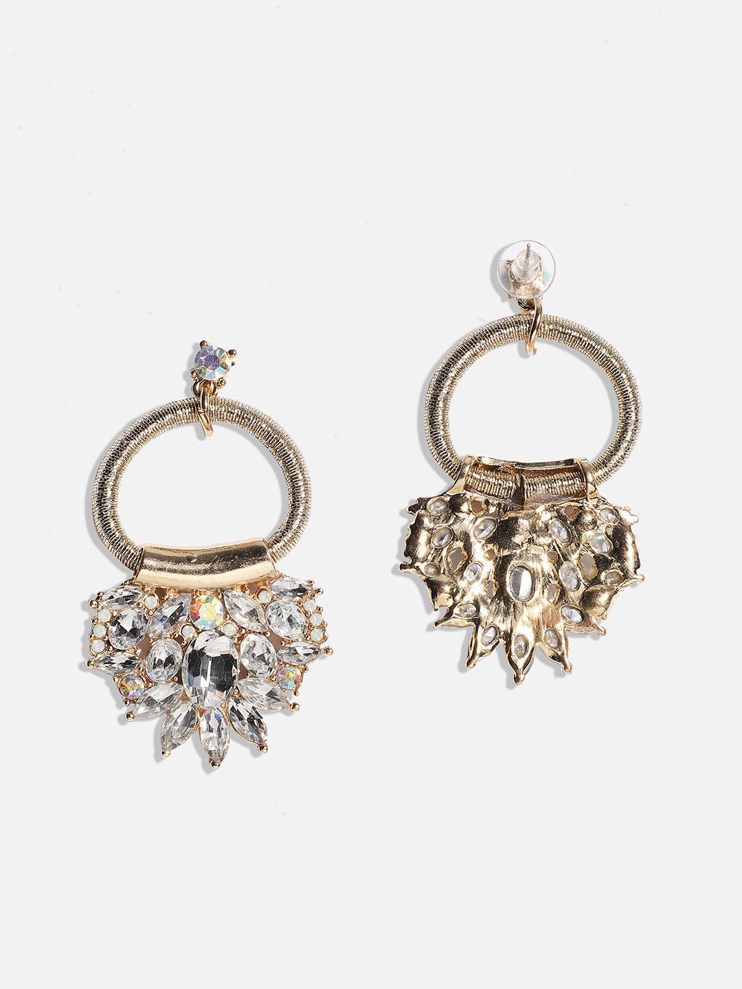 Women Silver Hanging Cluster Drop Earringss