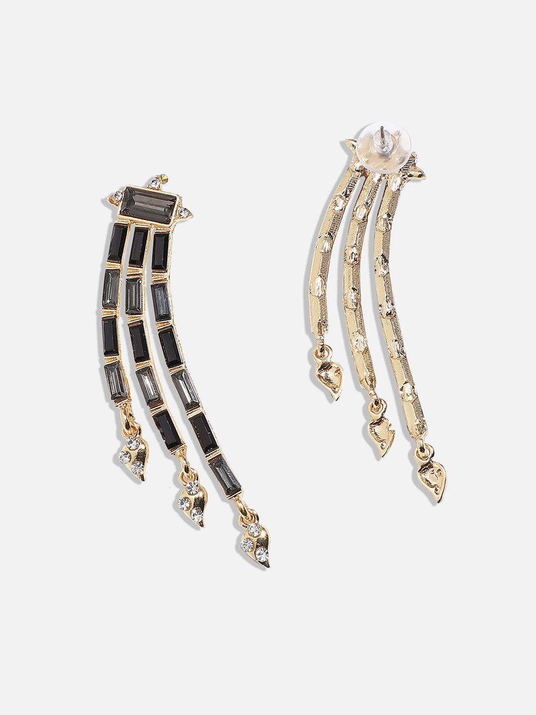 Women Multi Triple Bar Drop Earringss