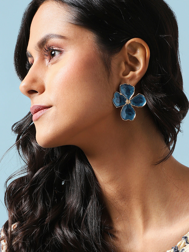 Women Gold-Plated Studs Earrings