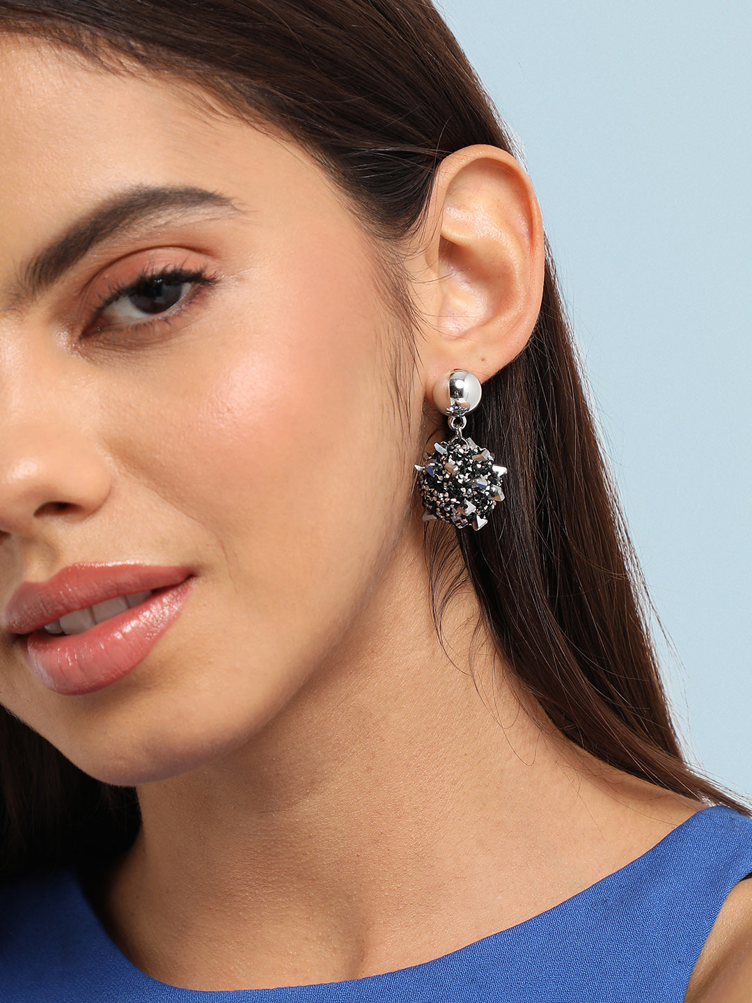 Women Embellished Cluster Drop Earringss