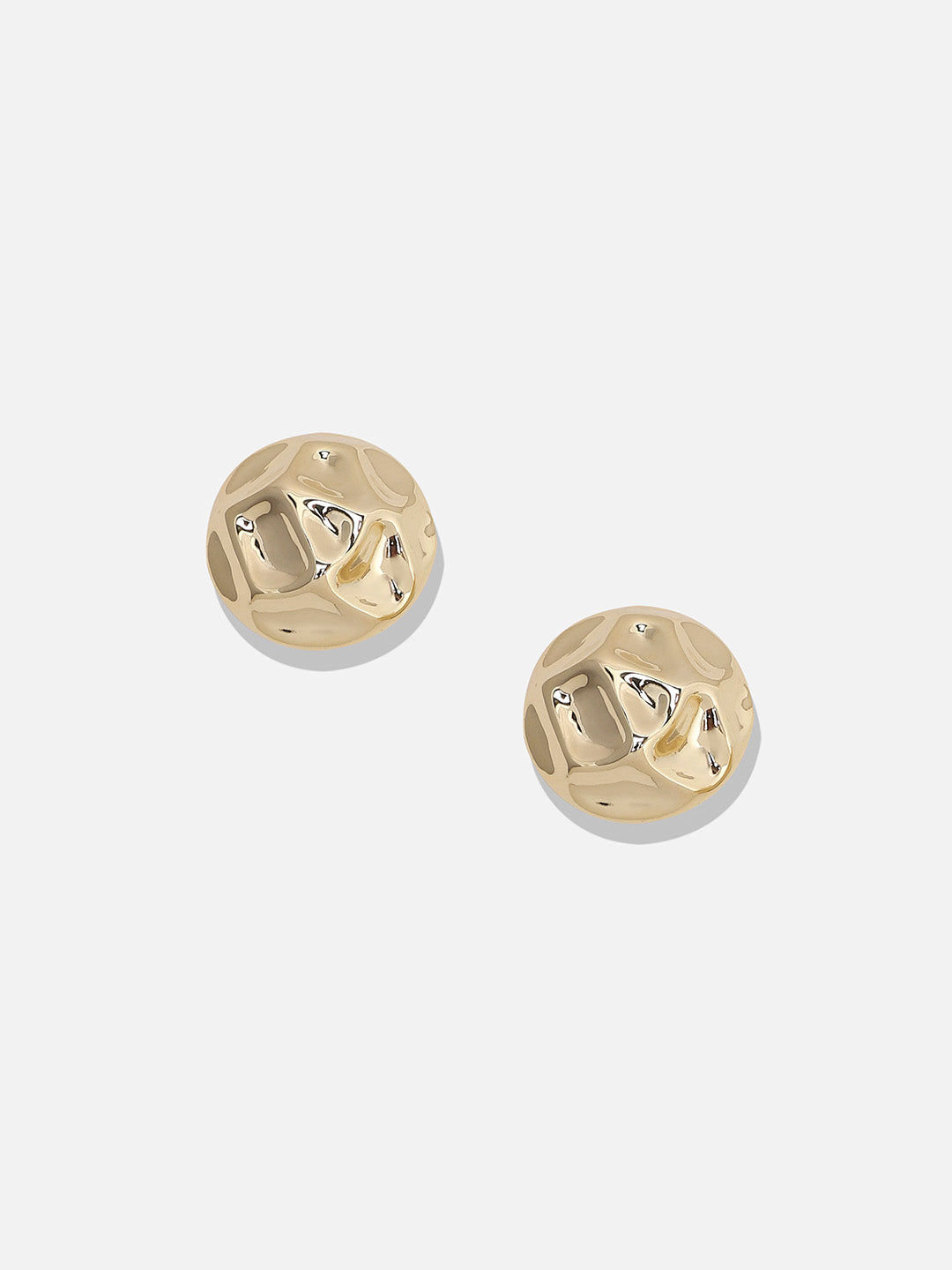 Women Textured Circular Stud Earrings