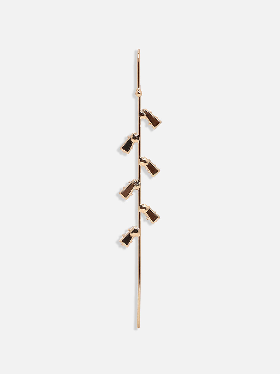 Women Minimal Crystal Earcuff