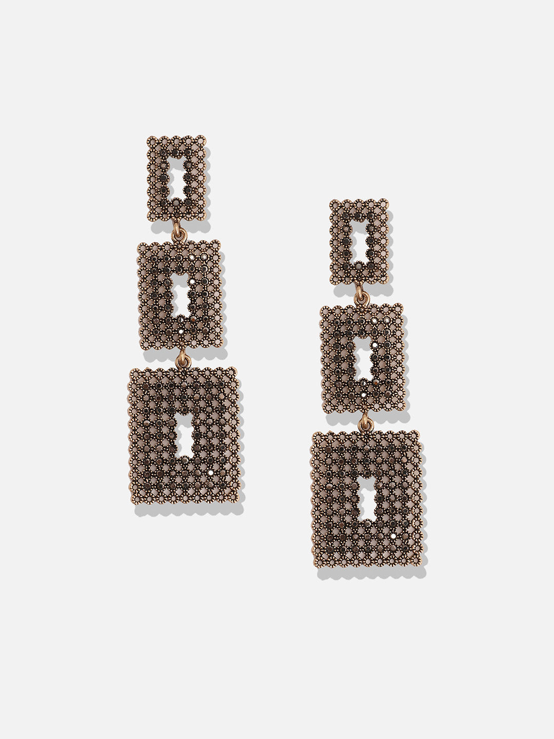 Women Intricate Pearl Geometric Drop Earringss