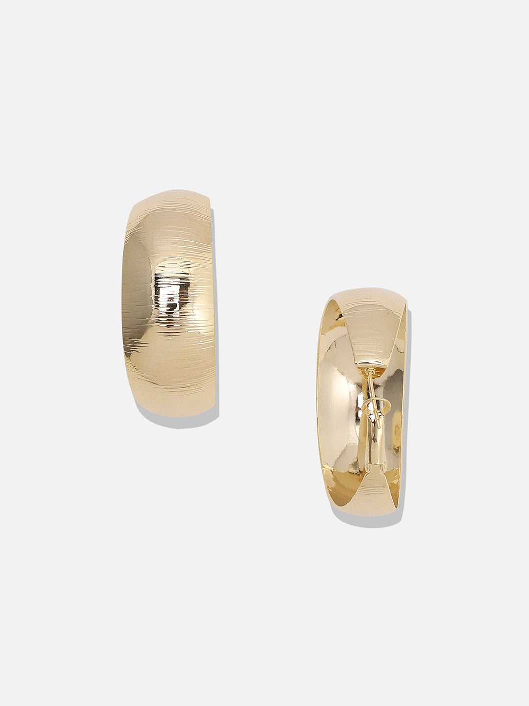 Women Textured Hoop Earrings
