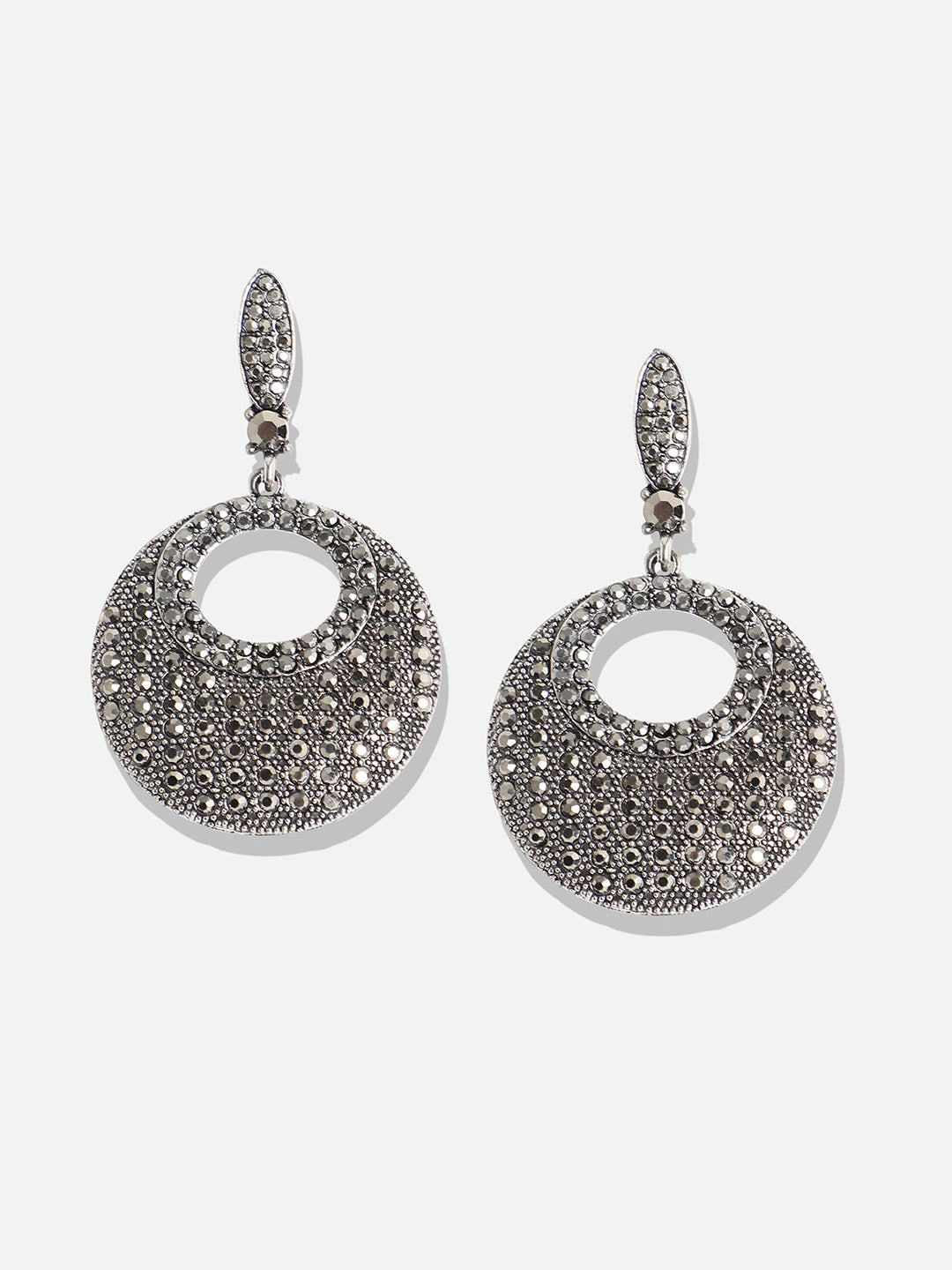 Women Antique Circular Drop Earringss