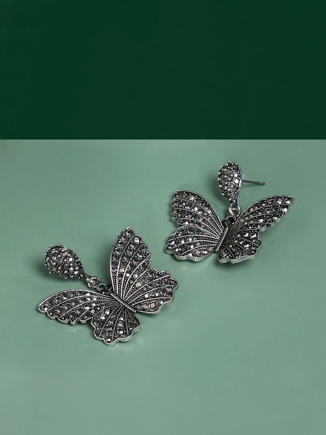 Women Antique Butterfly Drop Earrings
