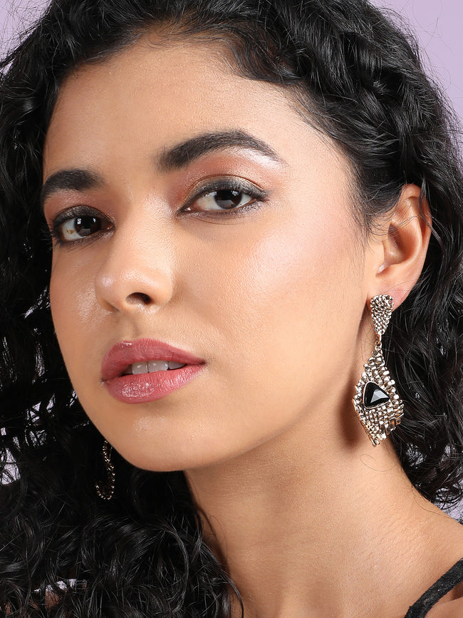 Women Abstract Crystal Drop Earringss