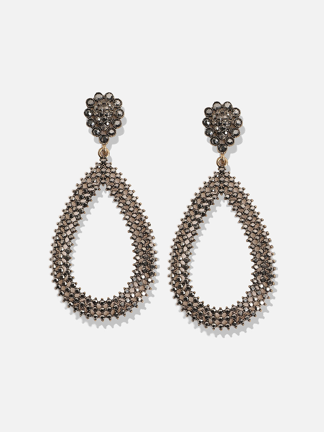 Women Maxi Intricate Antique Teardrop Drop Earrings