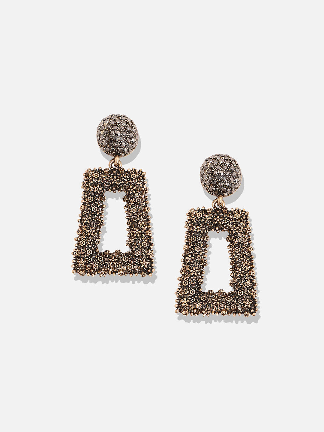 Women Antique Geometric Cluster Drop Earringss