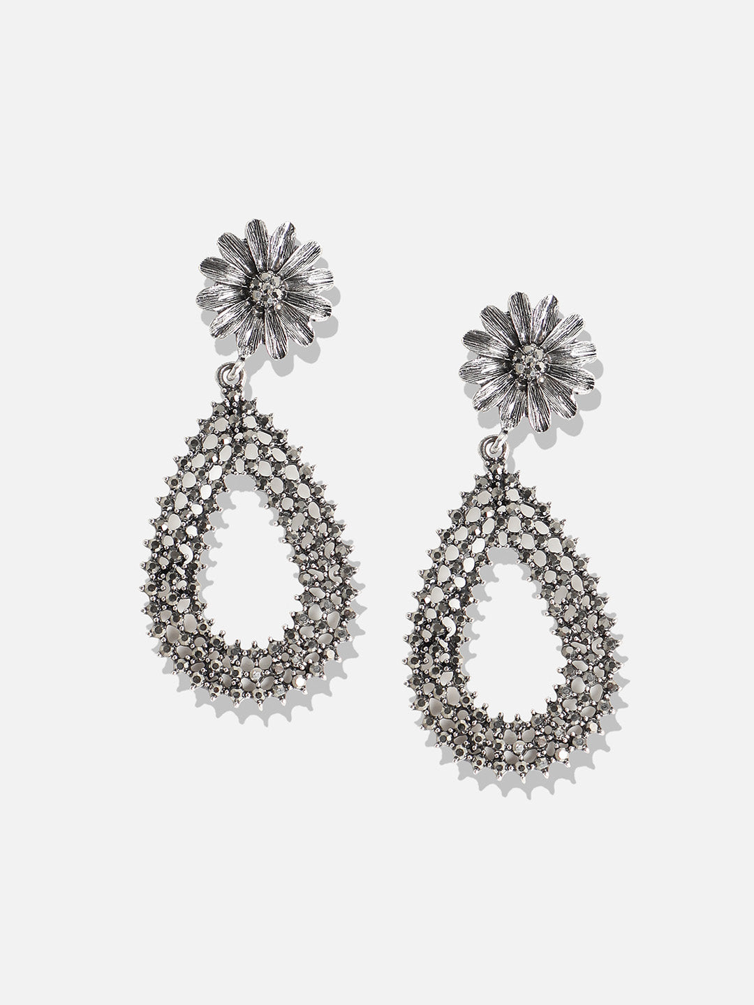 Women Intricate Antique Teardrop Drop Earringss