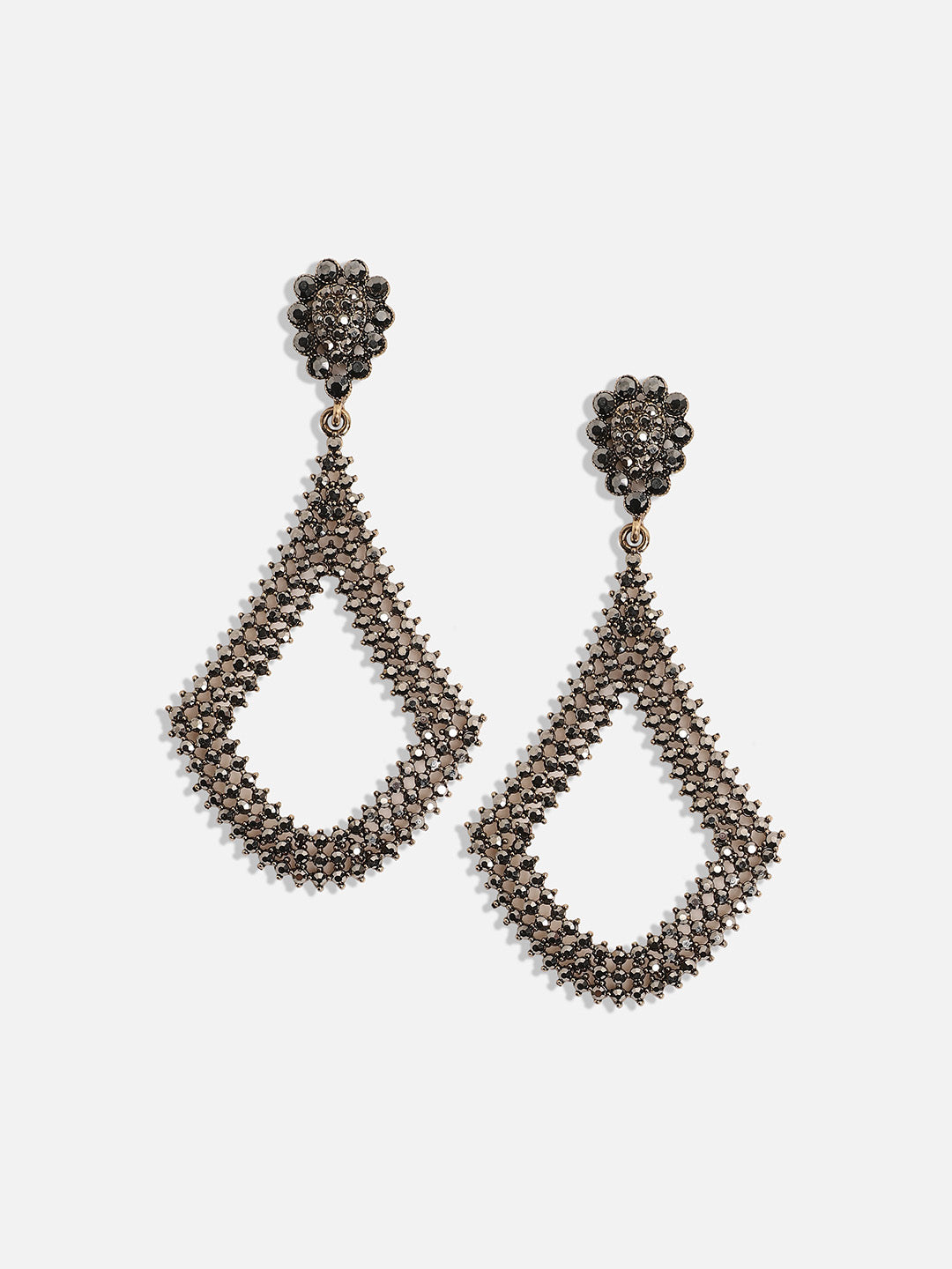 Women Intricate Cluster Anchor Drop Earrings