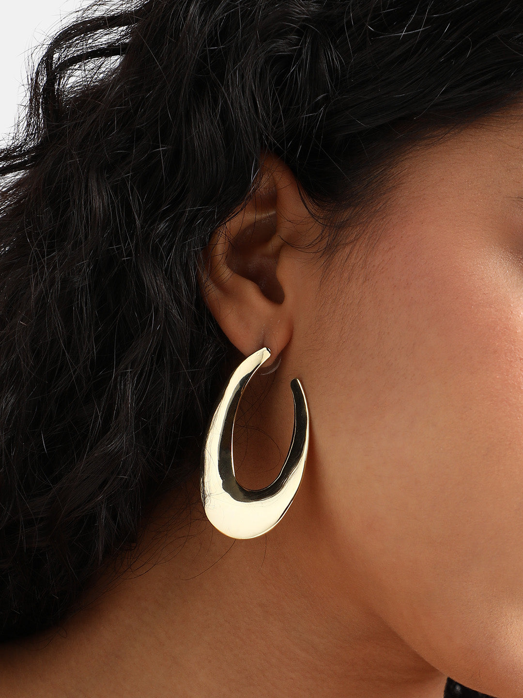 Women Abstract Horseshoe Drop Earrings
